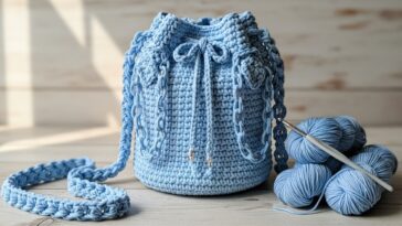 Essa bolsa de fio de malha com correntes virou queridinha do momento