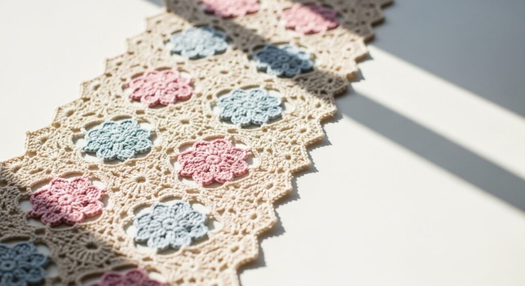 Quem faz esse caminho de mesa de crochê nunca mais quer comprar pronto