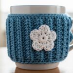 Capa de copo ou caneca em crochê para manter a bebida aquecida com charme