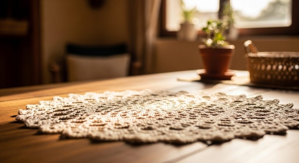 Crocheteiras apaixonadas estão criando centrinho de mesa cheio de estilo e elegância