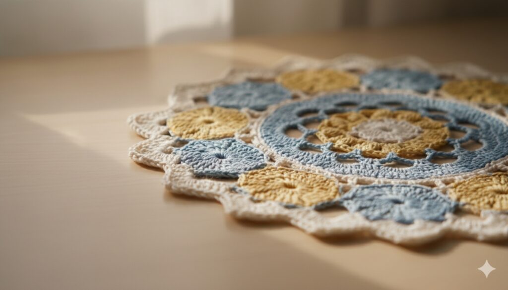 Fazer centrinho de mesa no crochê é simples e muda toda a decoração