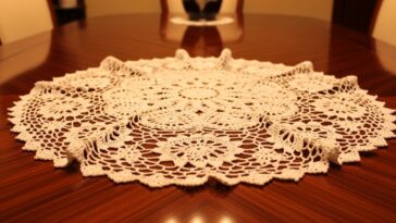 Centro de mesa em crochê redondo para decorar com charme