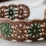 Faixa de cabelo em crochê para meninas com charme e conforto