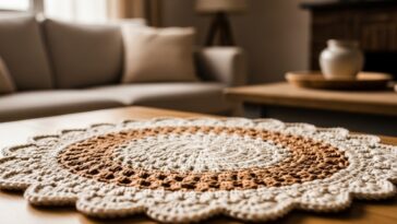Jogo americano de crochê fácil: elegância e proteção à mesa