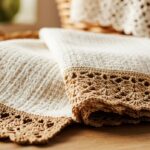 O segredo das crocheteiras criativas: panos de prato com bico de crochê que parecem obras de arte