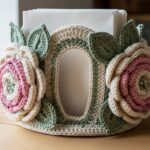 Porta-guardanapo de crochê para mesa posta com toque artesanal