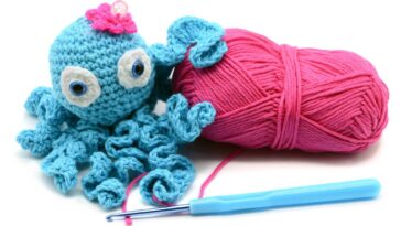 Amigurumi de bichinhos do mar em fio de algodão para um toque lúdico e colorido