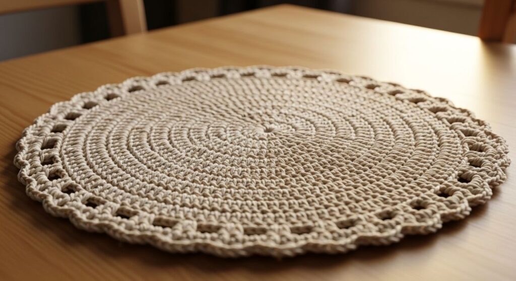 Sousplat de crochê simples e rápido para deixar a mesa elegante