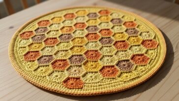 Sousplat infantil em crochê que deixa cada refeição mais alegre e acolhedora