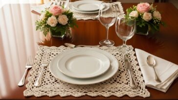 Como usar o crochê para dar personalidade e charme à mesa posta
