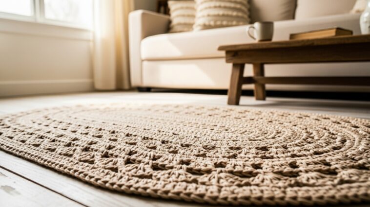 Tapete oval de crochê: o clássico do artesanato que nunca sai de moda