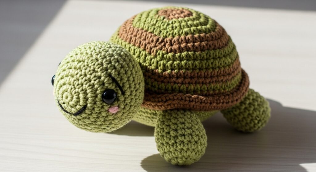 Amigurumi tartaruga em crochê para encantar na decoração infantil