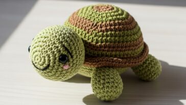 Amigurumi tartaruga em crochê para encantar na decoração infantil