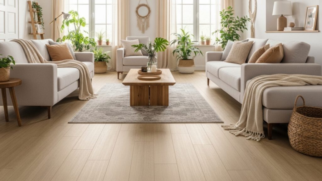 O piso vinílico traz aconchego e estética natural para o lar moderno