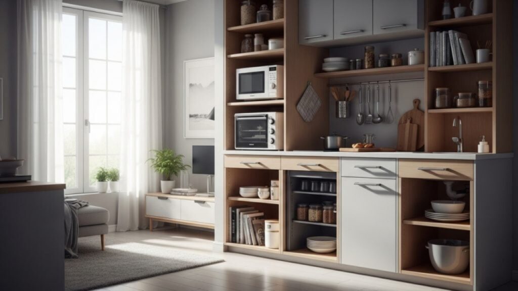 Cozinhas modernas estão adotando soluções inteligentes para esconder os eletrodomésticos