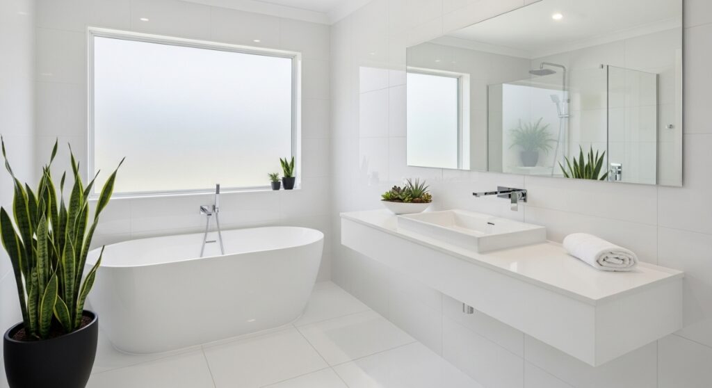 Um toque de verde que transformou completamente meu banheiro