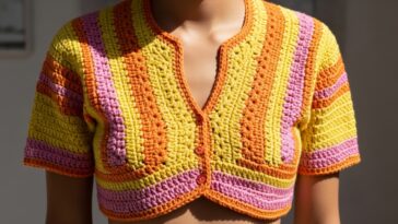 A blusa cropped de crochê que combina com tudo e ainda é fácil de fazer