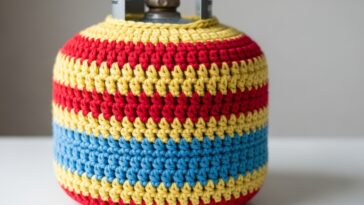 Como fiz uma capa de botijão de crochê que não fica torta nem larga