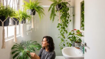 Meu cantinho tropical nasceu no lugar mais improvável da casa