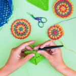 Ponto Pipoca Alongado para dar mais volume em amigurumis e apliques