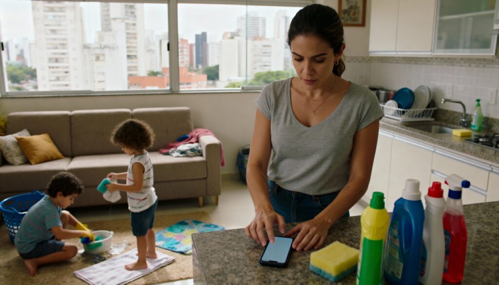 A rotina maluca de uma mãe paulistana e a IA que colocou ordem no caos