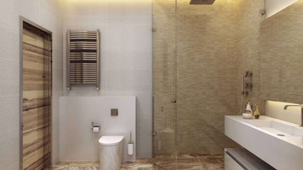 A solução para banheiros apertados que viralizou entre arquitetos