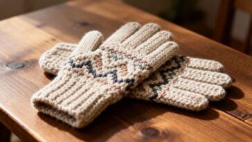 Comece seu projeto de luvas de crochê com pontos simples e acabamento caprichado