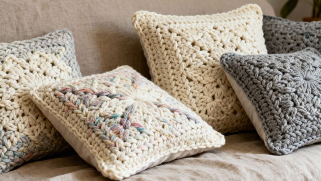 Guia fácil para criar capas de almofada em crochê que encaixam perfeito
