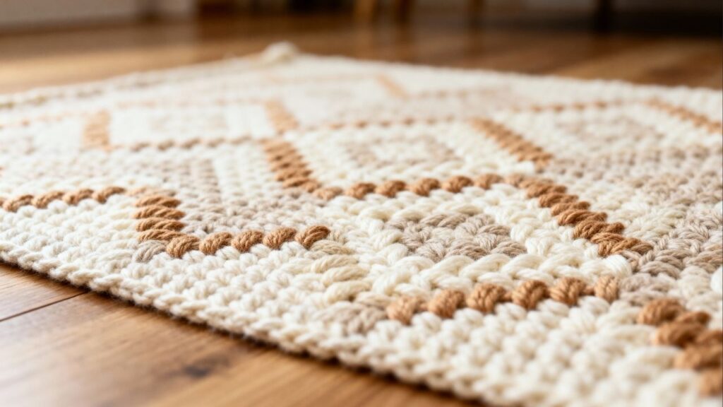 Como fazer um tapete retangular de crochê com acabamento perfeito