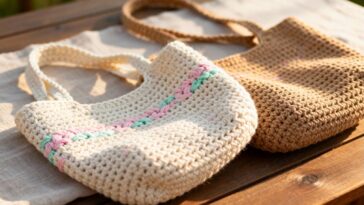 Passo a passo para criar bolsas de crochê resistentes com acabamento impecável