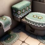 Como fazer jogo de banheiro em crochê sem deixar fios soltos ou peças desiguais