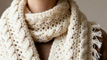 Fazer cachecol de crochê fica fácil com essas dicas de fio, ponto e acabamento limpo