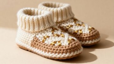 Sapatinhos de crochê feitos à mão combinam conforto, estilo e praticidade em cada ponto