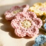 Como fazer flores de crochê que mantêm formato e simetria sem esforço