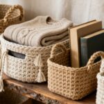 Aprenda a fazer cestos de crochê firmes que funcionam no dia a dia com estilo