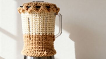 Capa de crochê para liquidificador é ideal para treinar pontos e decorar a cozinha