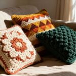 Aprenda a fazer almofadas de crochê sem errar no tamanho e nos pontos