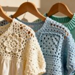 Blusas de crochê ganham charme com medidas certas e pontos bem modelados