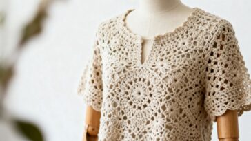 Blusas de crochê ganham charme com medidas certas e pontos bem modelados
