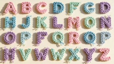 Letras do alfabeto em crochê treinam sua técnica e ainda decoram com charme e personalidade
