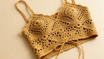 Fazer cropped de crochê ajuda a treinar medidas e criar peças únicas