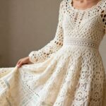 Como fazer vestido longo de crochê com bom caimento e medidas certas
