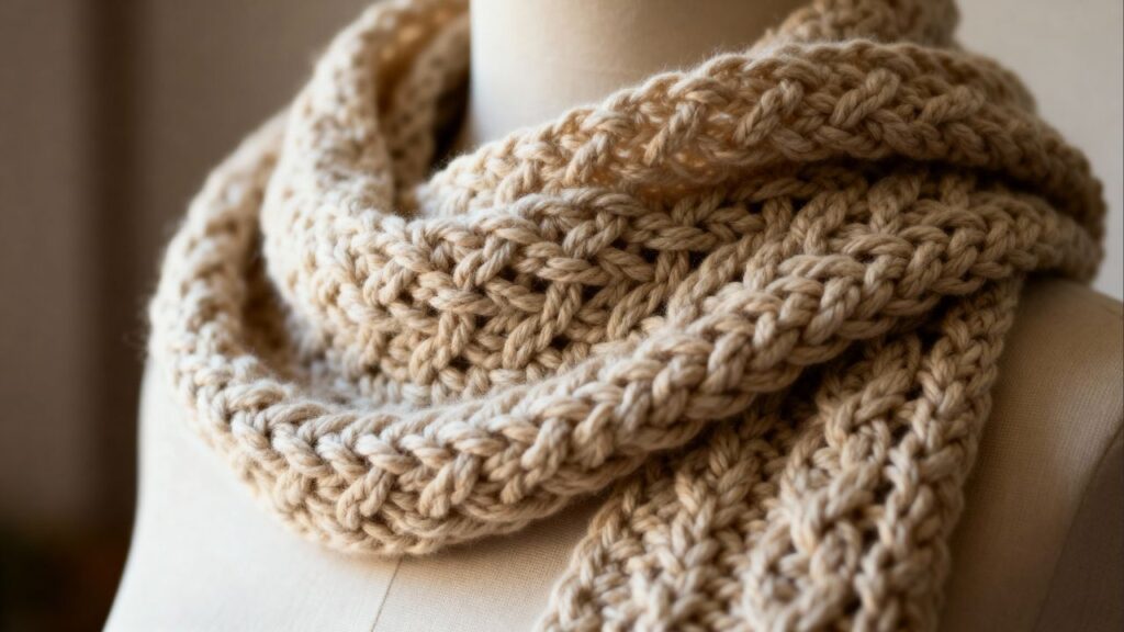 Crochê cachecol largura ideal ponto certo peça perfeita