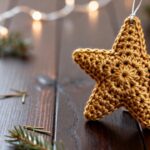 Estrela de Natal em crochê fica mais linda com ponto bem ajustado