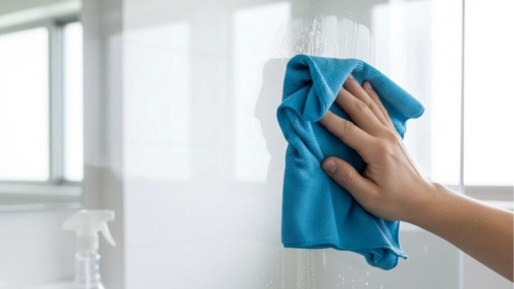 O álcool faz com que a umidade evapore sem o risco de manchas