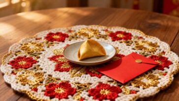 Como fazer porta-pratos de crochê para Ano Novo com firmeza e estilo