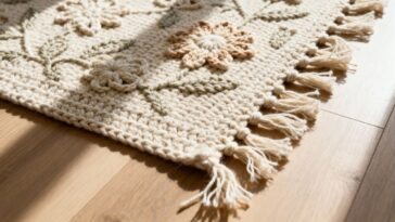 Tapete em crochê para decorar e trazer aconchego ao lar