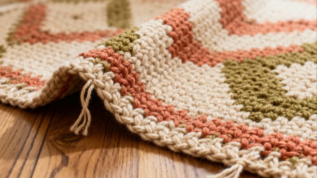 Tapete em crochê para decorar e trazer aconchego ao lar