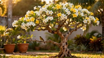 Árvore pequena que atrai passarinhos, dá flores perfumadas e não precisa de poda constante