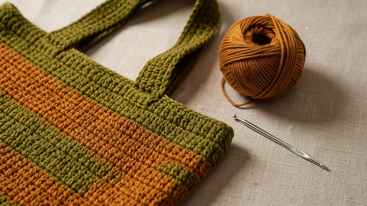 Detalhe da borda reforçada e dos pontos baixos da bolsa ecológica